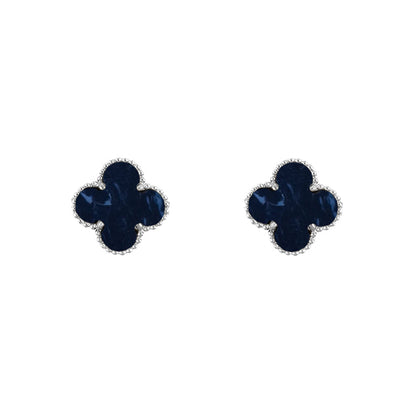 [Luxora]CLOVER SILVER 15MM EARRINGS COLLECTION
