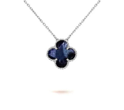 [Luxora]CLOVER 15MM NECKLACE SILVER COLLECTION