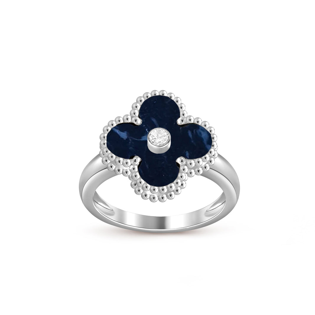 [Luxora]CLOVER SILVER DIOMND RING COLLECTION