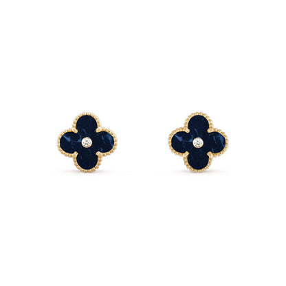 [Luxora]CLOVER  15MM DIAMOND EARRINGS COLLECTION