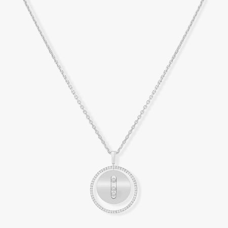 [LUXE]LUCKY MOVE MM SILVER DIAMOND NECKLACE