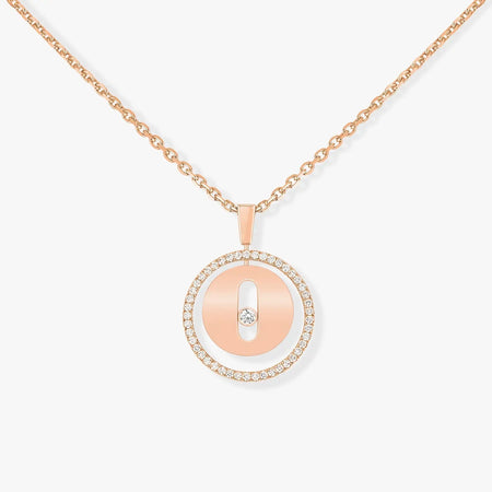 [LUXE]LUCKY MOVE PM NECKLACE PINK GOLD DIAMOND