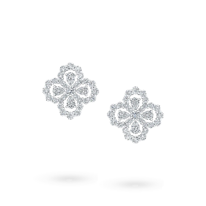 [Luxora]LOOP EARRINGS FULL MOTIF DIAMOND 16MM