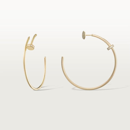 [Luxora]JUSTE HALF DIAMOND LARGE EARRINGS