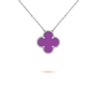 [Luxora]CLOVER 15MM NECKLACE SILVER COLLECTION