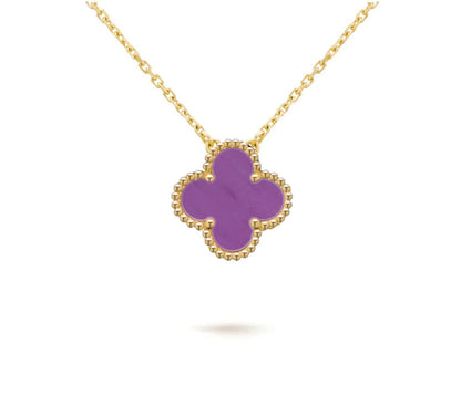 [Luxora]CLOVER 15MM SINGLE FLOWER NECKLACE COLLECTION