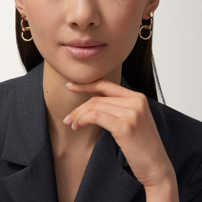 [Luxora]JUSTE NO DIAMOND DOUBLE EARRINGS
