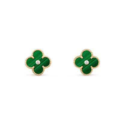 [Luxora]CLOVER  15MM DIAMOND EARRINGS COLLECTION