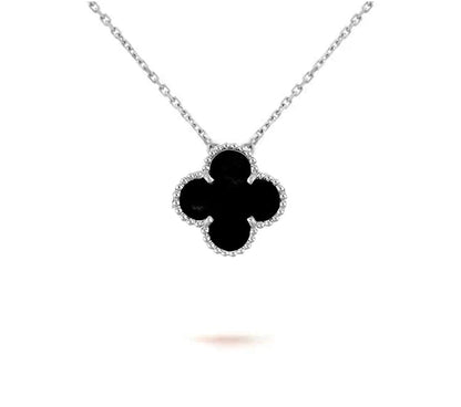 [Luxora]CLOVER 15MM NECKLACE SILVER COLLECTION