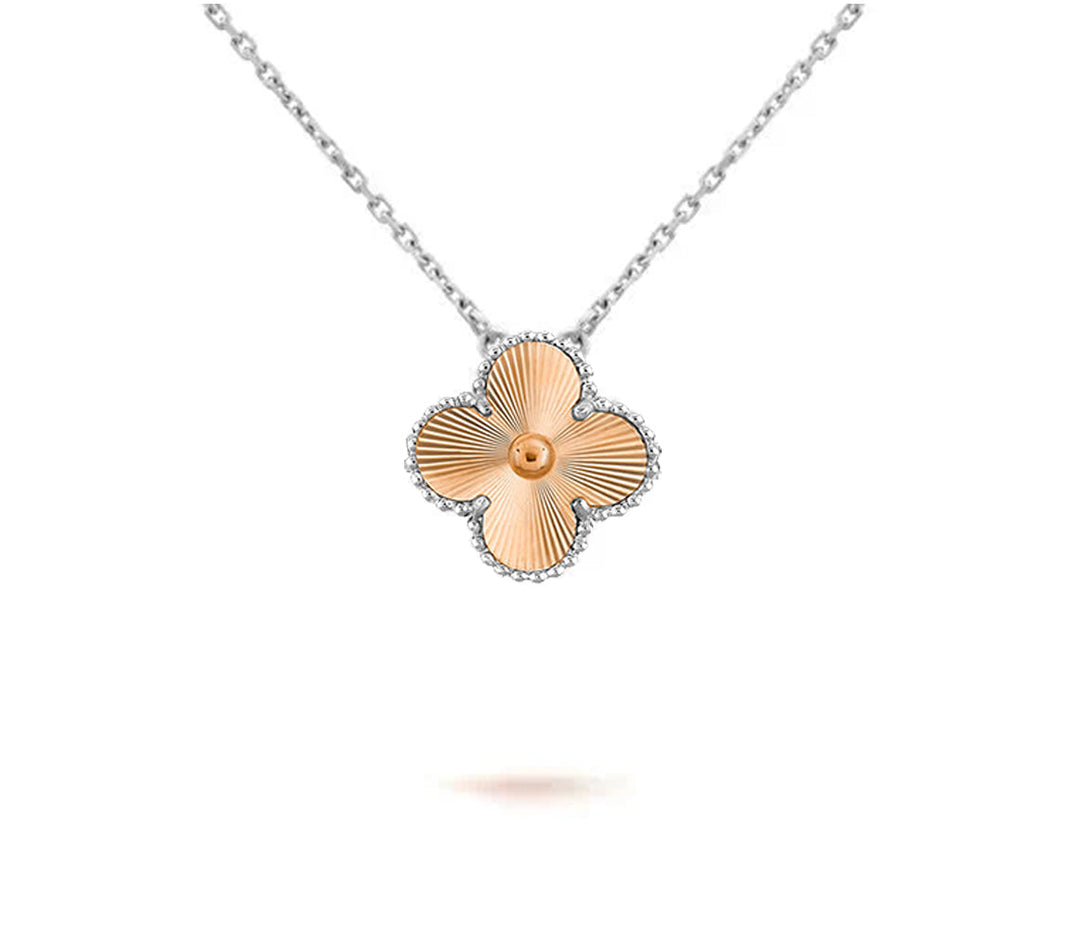 [Luxora]CLOVER 15MM NECKLACE SILVER COLLECTION