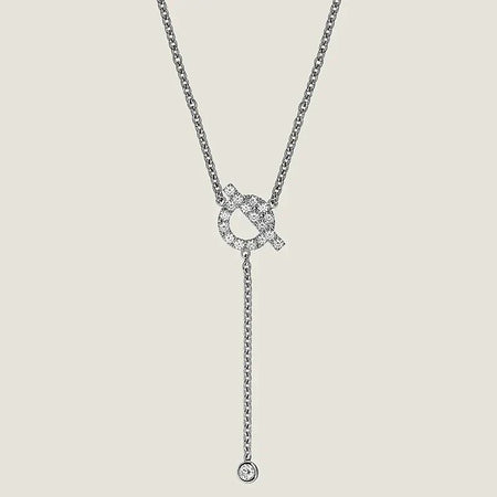 [Luxora]FINESSE SILVER DIAMOND NECKLACE