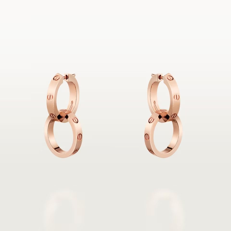 [Luxora]LOVE 3.3MM DANGLE EARRINGS