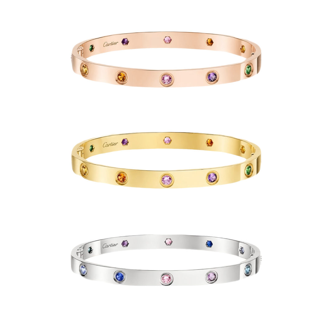 [OAK JURI]2026 RAINBOW LOVE BRACELET 6.1MM  10 DIAMONDS