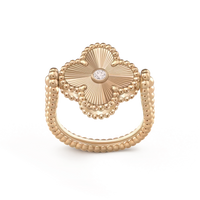 [Luxora]CLOVER RIVERSIBLE ROSE GOLD RING