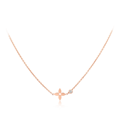 [Luxora]BLOSSOM PENDANT PINK GOLD AND DIAMOND