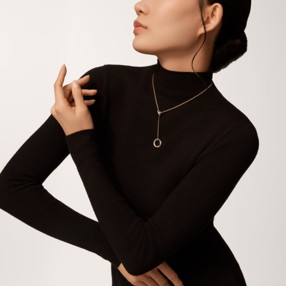 [Luxora]TRINITY DIAMONDS NECKLACE