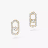 [Loxura]So Move Pave_-Set Diamond Earrings in Silver