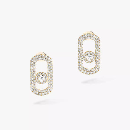[Loxura]So Move Pave_-Set Diamond Earrings in Silver