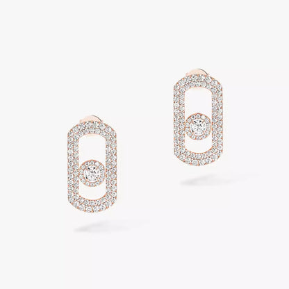 [Loxura]So Move Pave_-Set Diamond Earrings in Silver