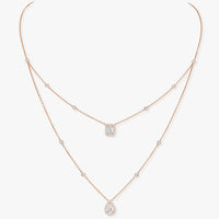 [LUXE]MY TWIN 2 ROW DIAMOND NECKLACE