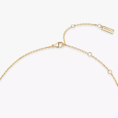 [Loxura]Lucky Eye Diamond Necklace in Rose Gold and Turquoise