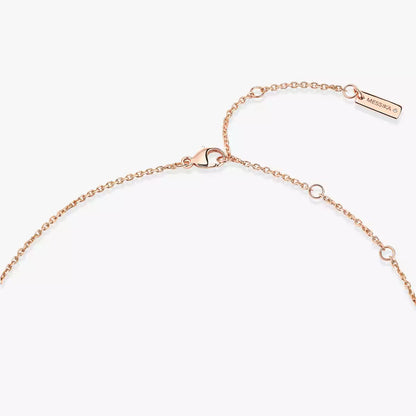 [Loxura]Lucky Eye Diamond Necklace in Rose Gold and Turquoise