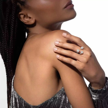 [[Loxura] Diamond Ring 0,25ct My Twin Trilogy