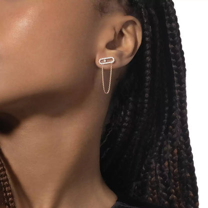[LUXE]Move Uno Diamond Earrings