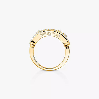 [LUXE] Move Gold Diamond Pave_ Ring
