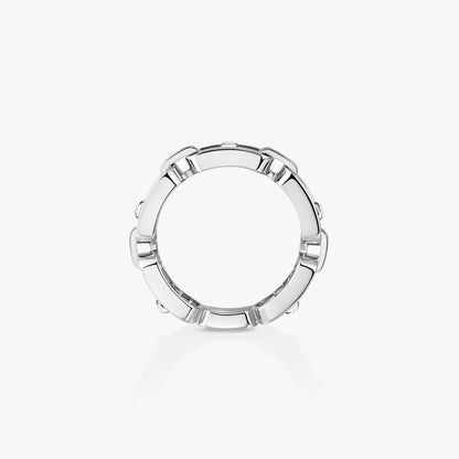 [LUXE]Move Link Pave_-Set Diamond Ring in Gold