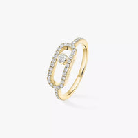 [Loxura]Move Uno Diamond Ring in Gold