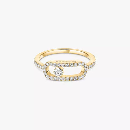 [LUXE]Move Uno Diamond Ring in Gold