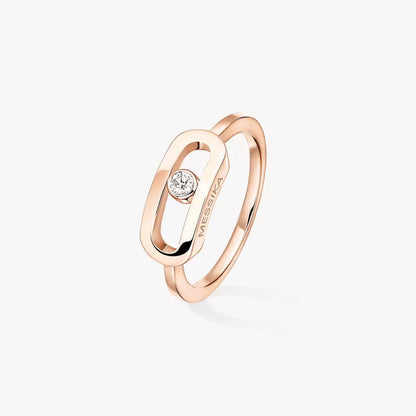 [Loxura]Move Uno Diamond Ring in Gold