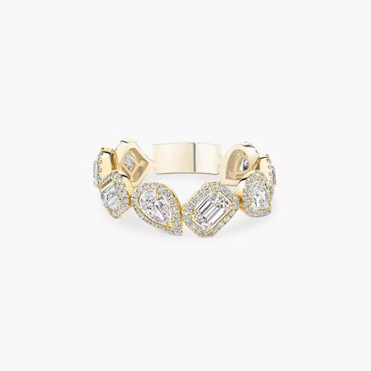 [LUXE]Diamond Wedding Ring My Twin