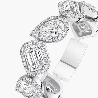 [Loxura]Diamond Wedding Ring My Twin