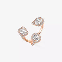 [[Loxura] Diamond Ring 0,25ct My Twin Trilogy