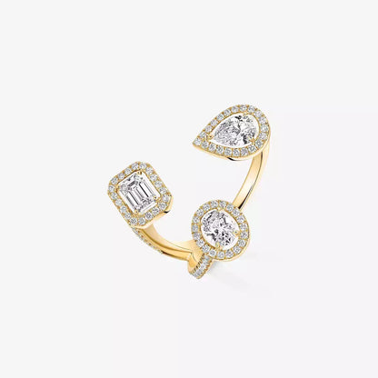 [[Loxura] Diamond Ring 0,25ct My Twin Trilogy