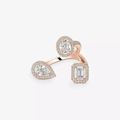 [[Loxura] Diamond Ring 0,25ct My Twin Trilogy