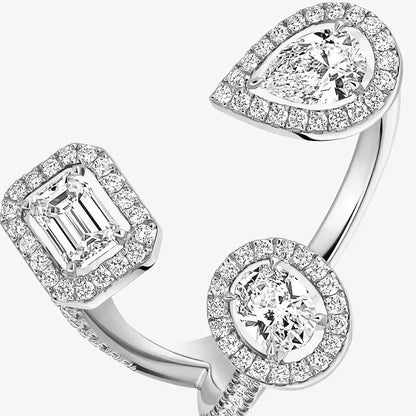 [[Loxura] Diamond Ring 0,25ct My Twin Trilogy