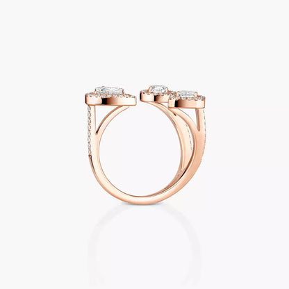 [[Loxura] Diamond Ring 0,25ct My Twin Trilogy