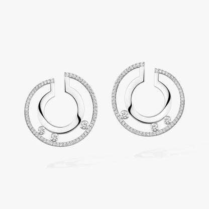 [LUXE]Move Romane Small Diamond Hoop Earrings