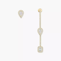 [LUXE]Diamond Drop Earrings My Twin