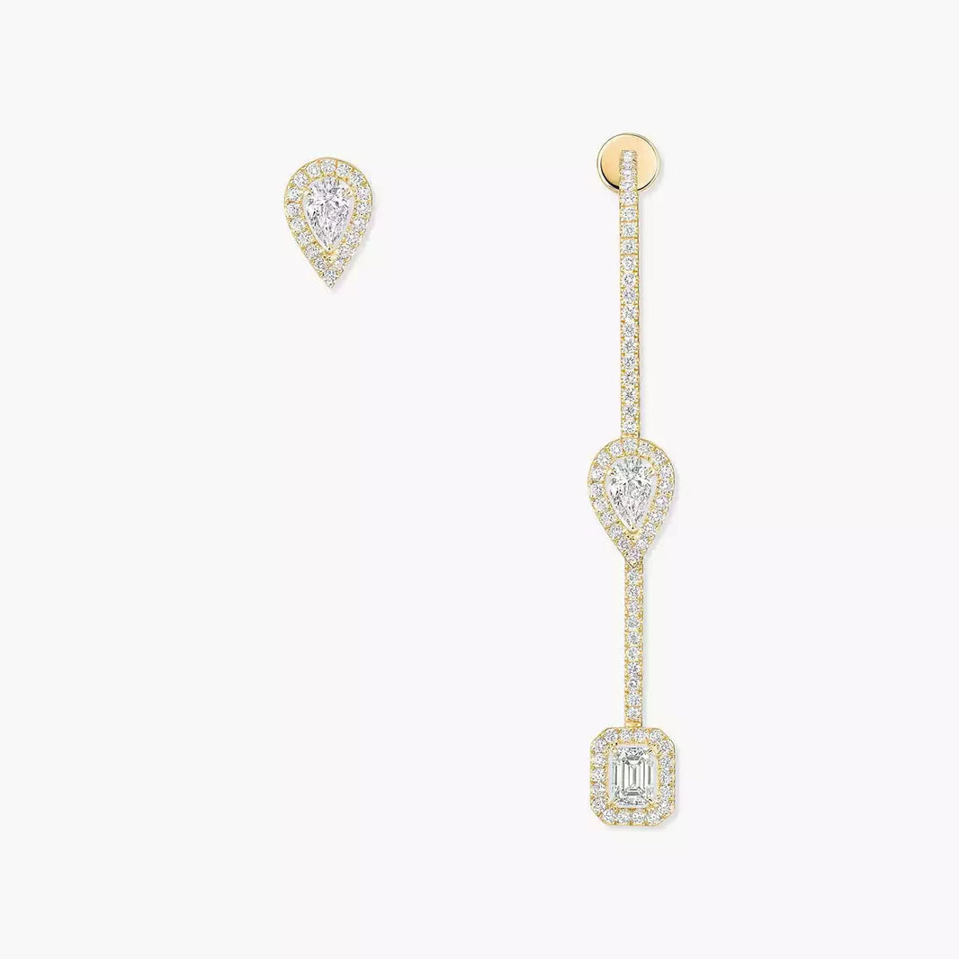 [Loxura]Diamond Drop Earrings My Twin