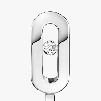 [LUXE]Diamond Mini Hoop Earrings Move Classique