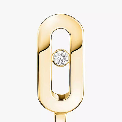 [LUXE]Diamond Mini Hoop Earrings Move Classique