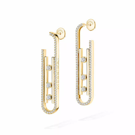 [LUXE]Diamond Pendant Earrings Move 10Th