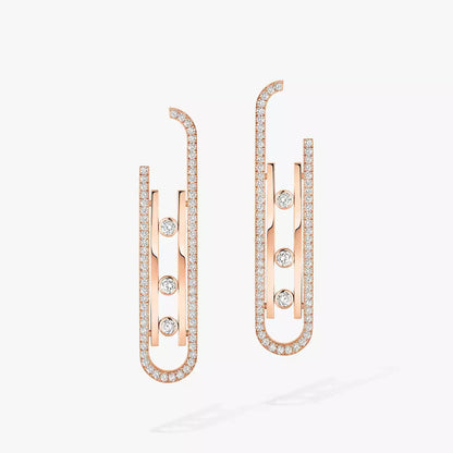 [LUXE]Diamond Pendant Earrings Move 10Th