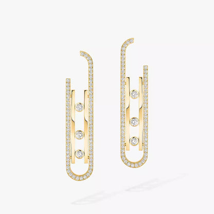 [LUXE]Diamond Pendant Earrings Move 10Th