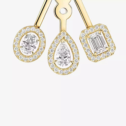 [LUXE] My Twin Trio  Diamond Earrings
