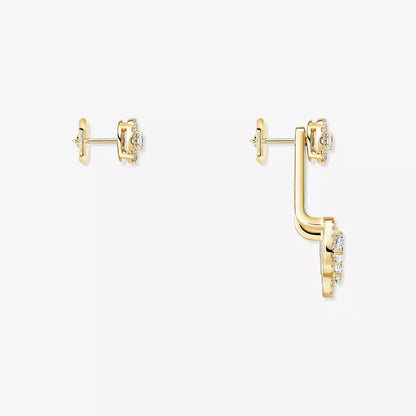 [Loxura] My Twin Trio  Diamond Earrings